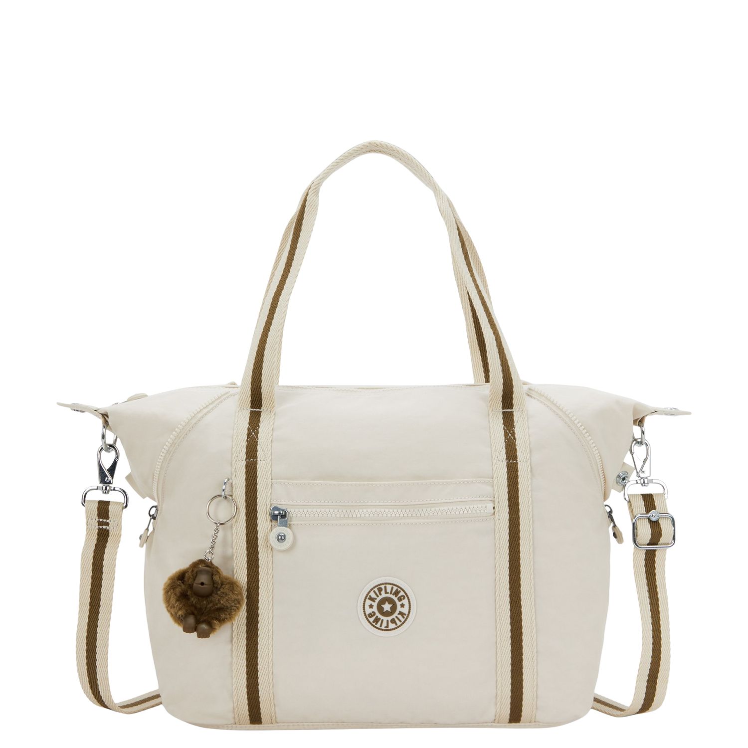 Kipling Art handtas beige en bruin