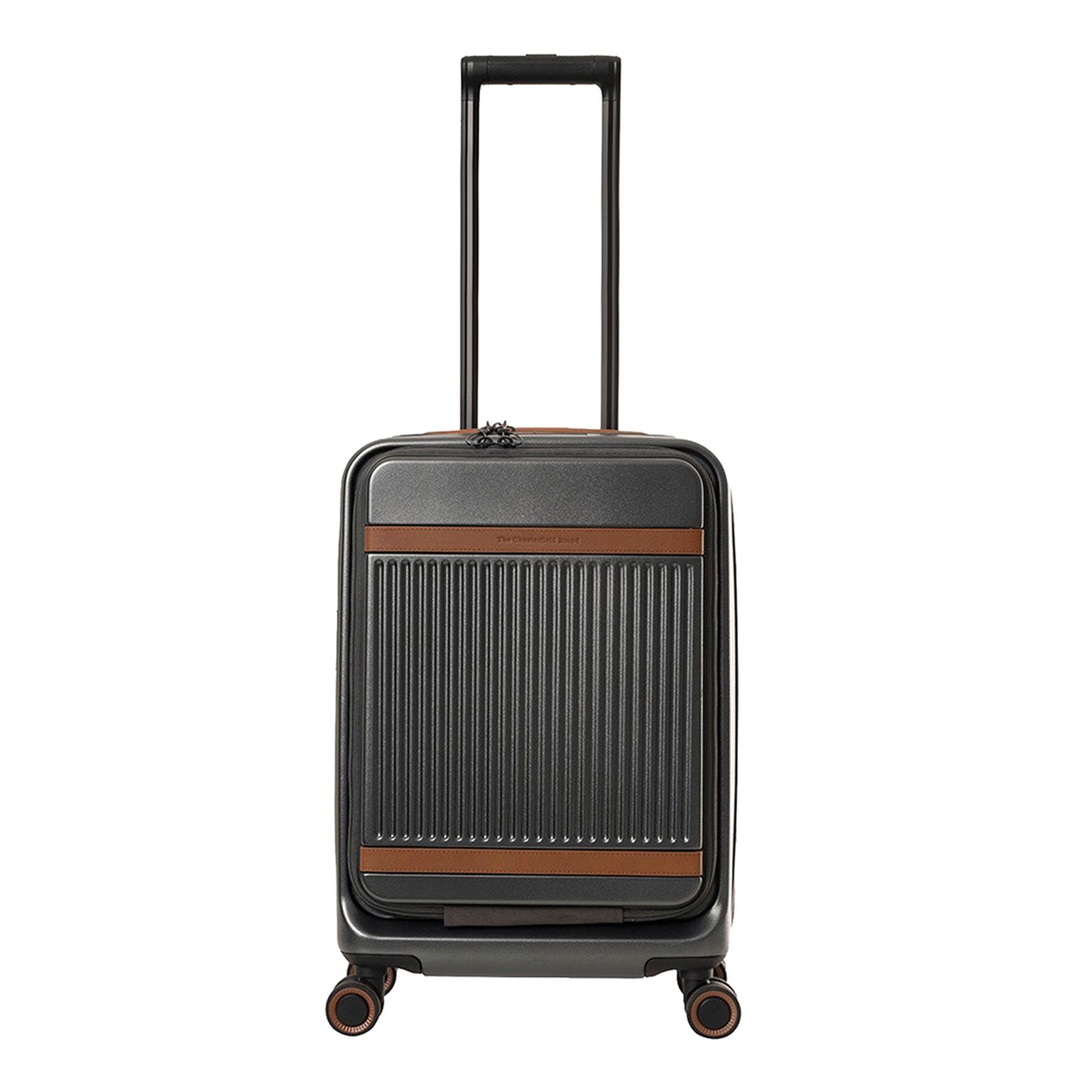 The Chesterfield Brand Zuna Handbagage Spinner 55 cm Laptop Voorvak - 44 liter - 55x36x23 cm - urban graphite hardcase koffer pilotenkoffer