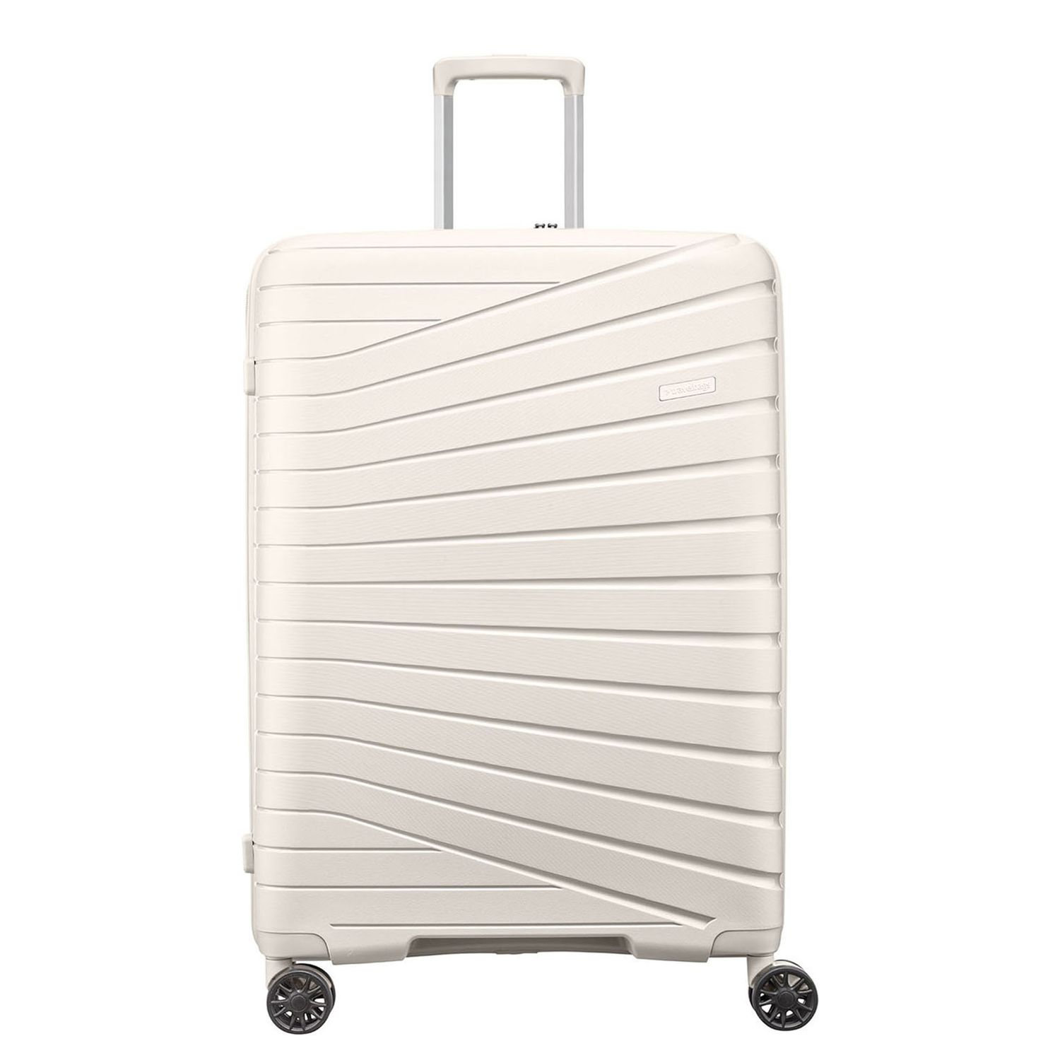 Travelbags The Vibe 4-wiel Trolley 75 cm - Uitbreidbaar 110/125 liter - 75x50x33 cm - wit hardcase koffer lichtgewicht koffer