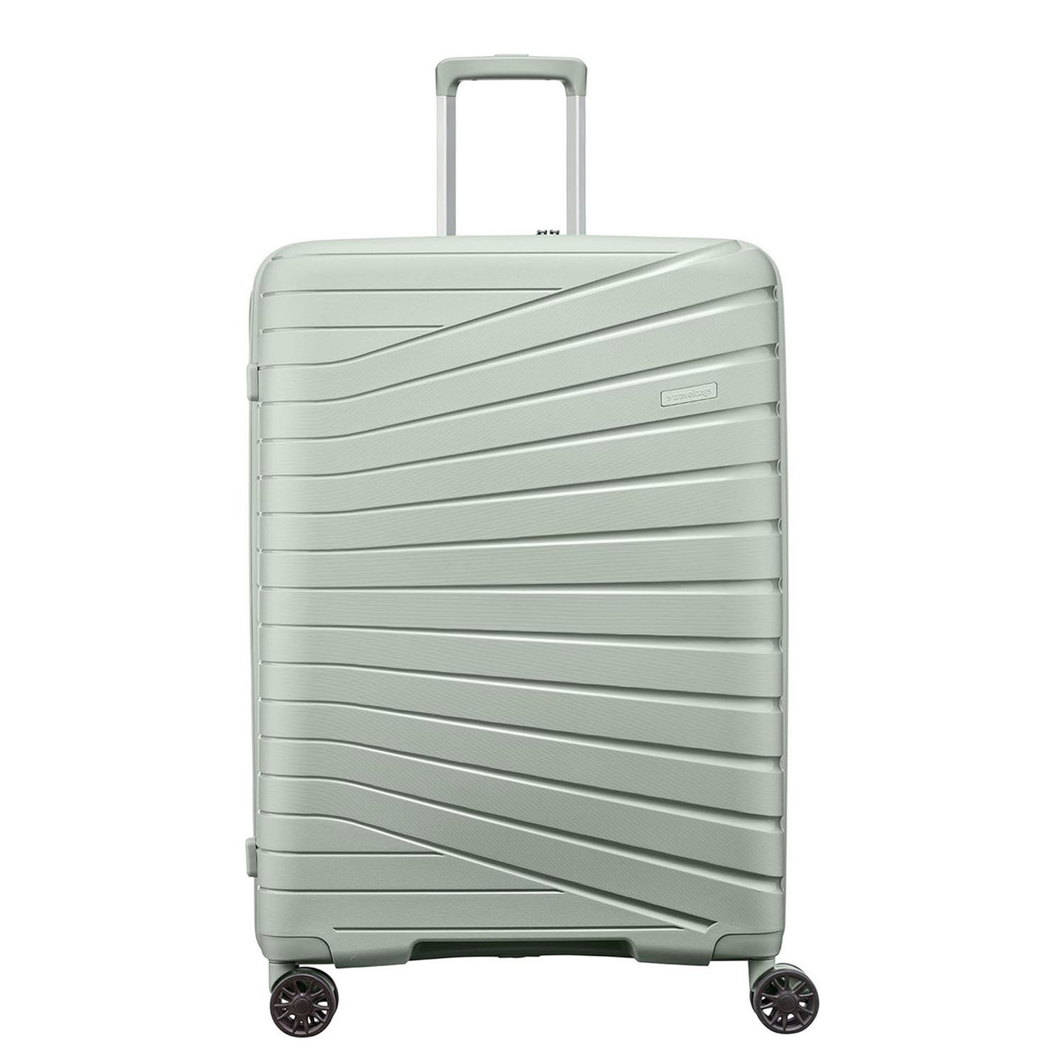 Travelbags The Vibe 4-wiel Trolley 75 cm - Uitbreidbaar 110/125 liter - 75x50x33 cm - groen hardcase koffer lichtgewicht koffer
