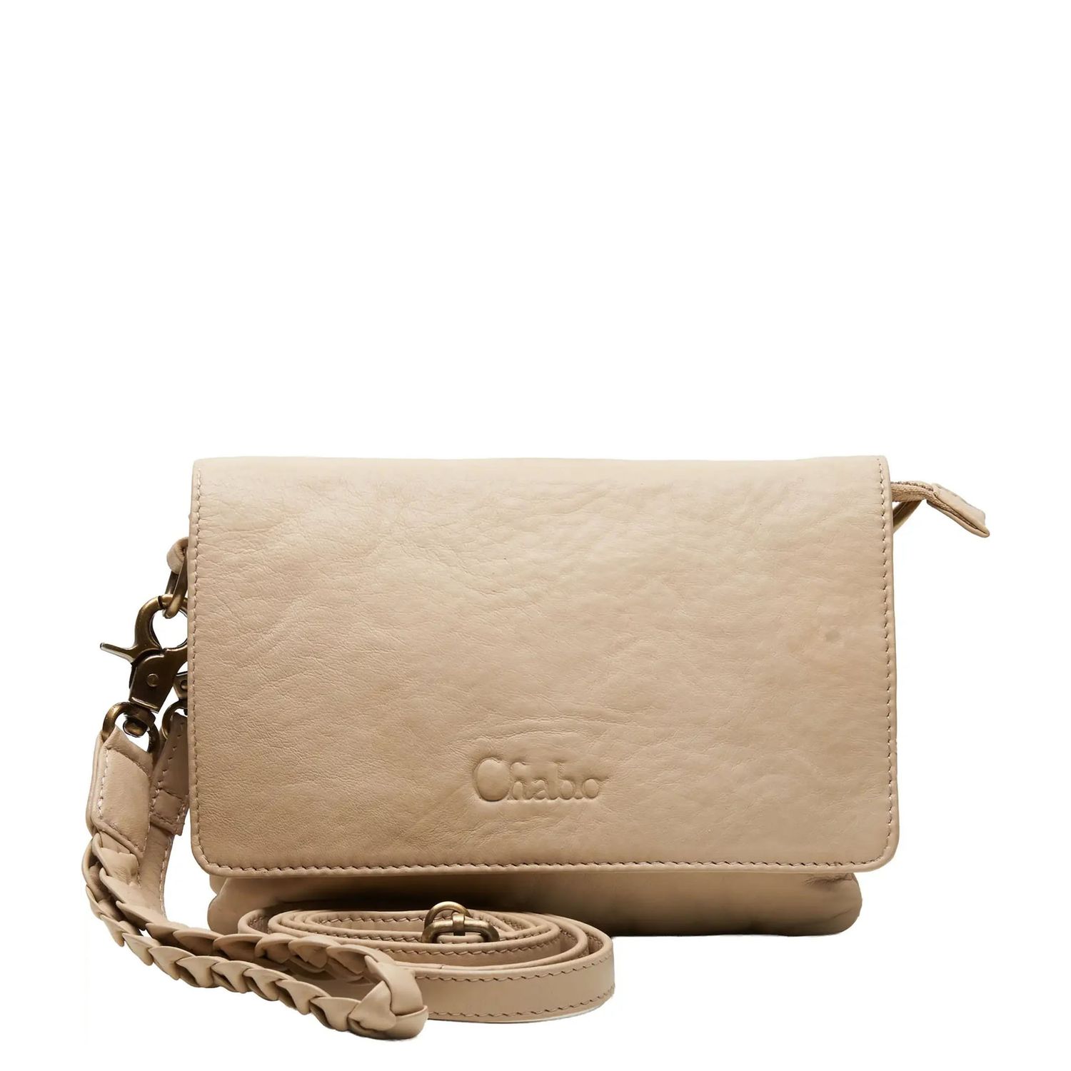 Chabo Borneo Style Crossbody Schoudertas creme damestas polstasje