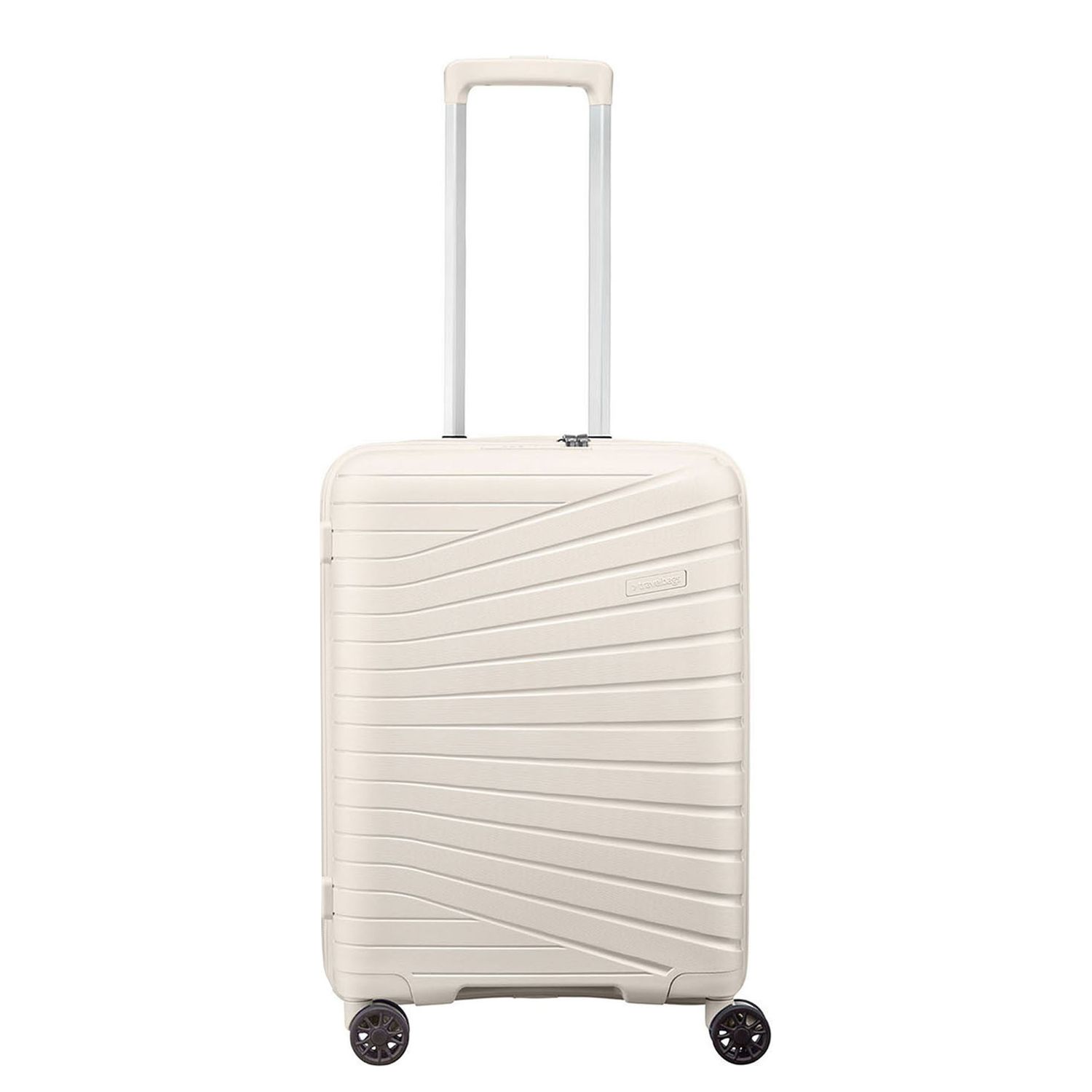 Travelbags The Vibe 4-wiel Handbagage Trolley 55 cm - 38 liter - 55x40x20 cm - wit hardcase koffer lichtgewicht koffer