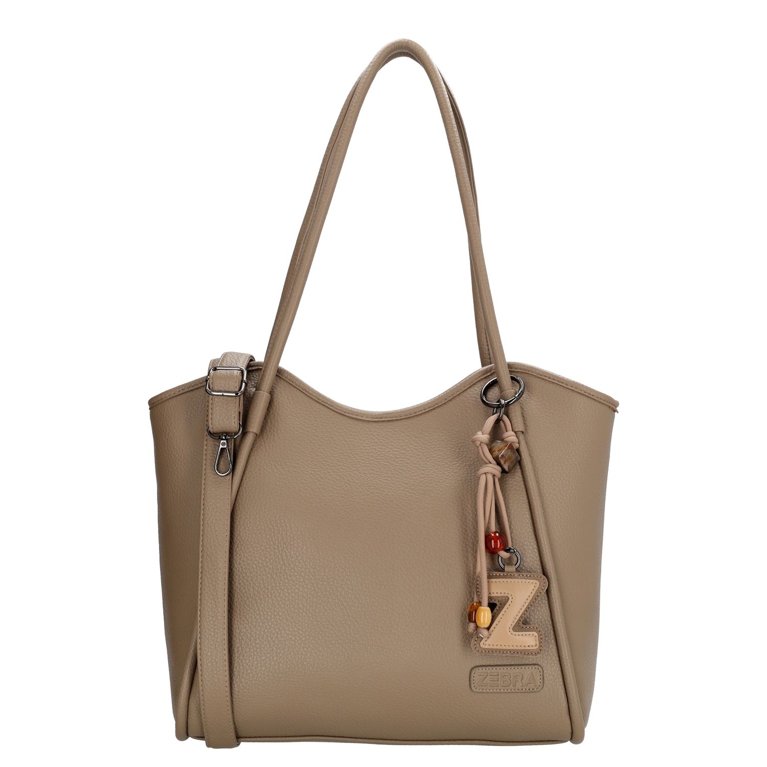 Zebra Trends schoudertas grijs en taupe