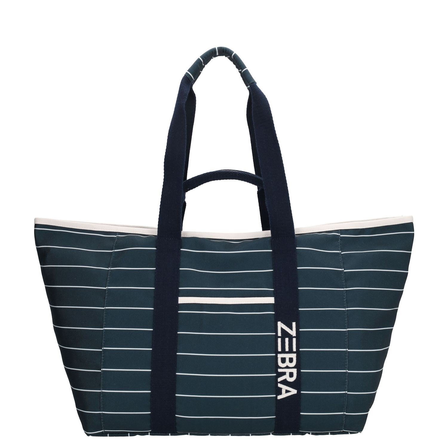 Zebra Trends Elise Strandtas streep wit navy damestas