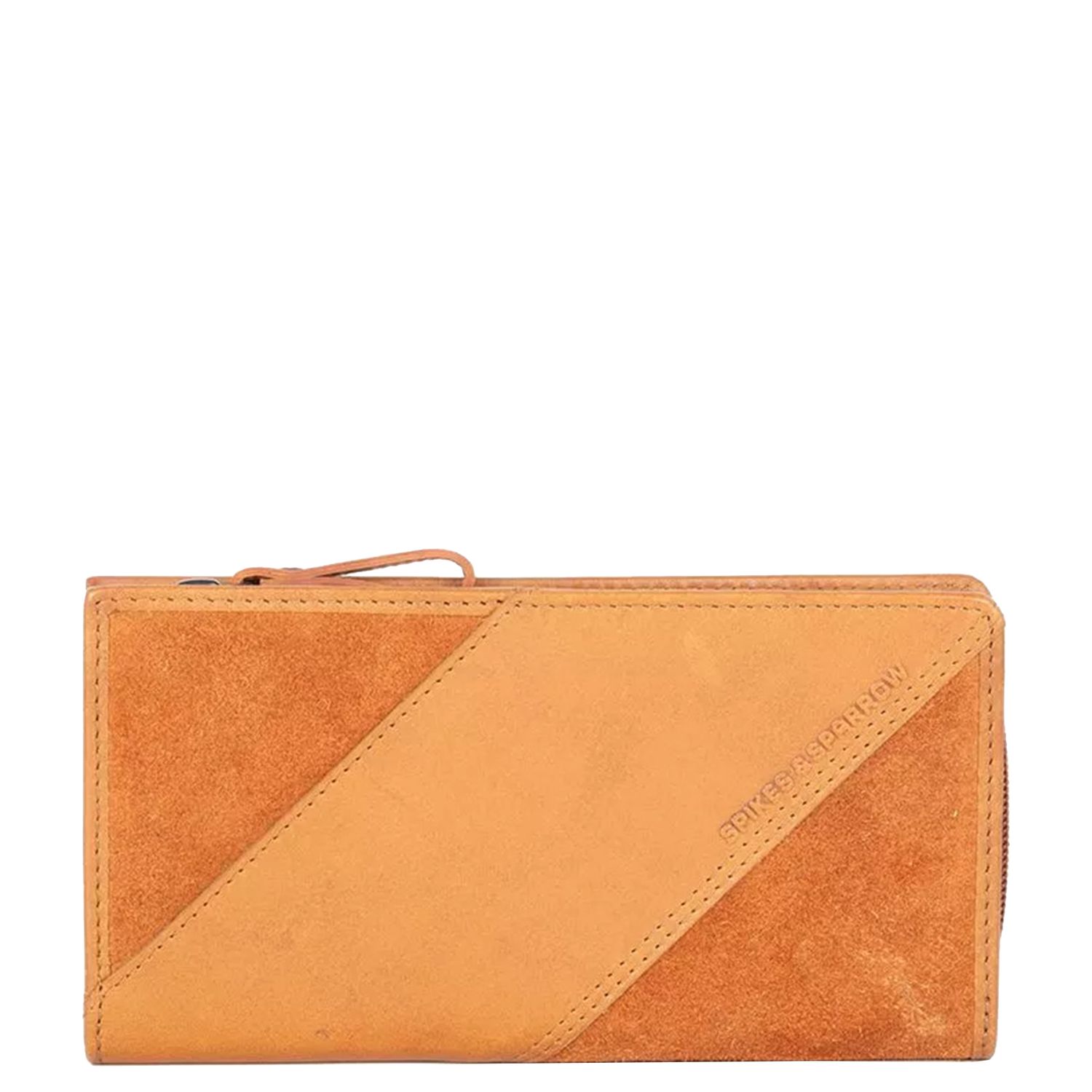 Spikes & Sparrow portemonnee oranje en bruin