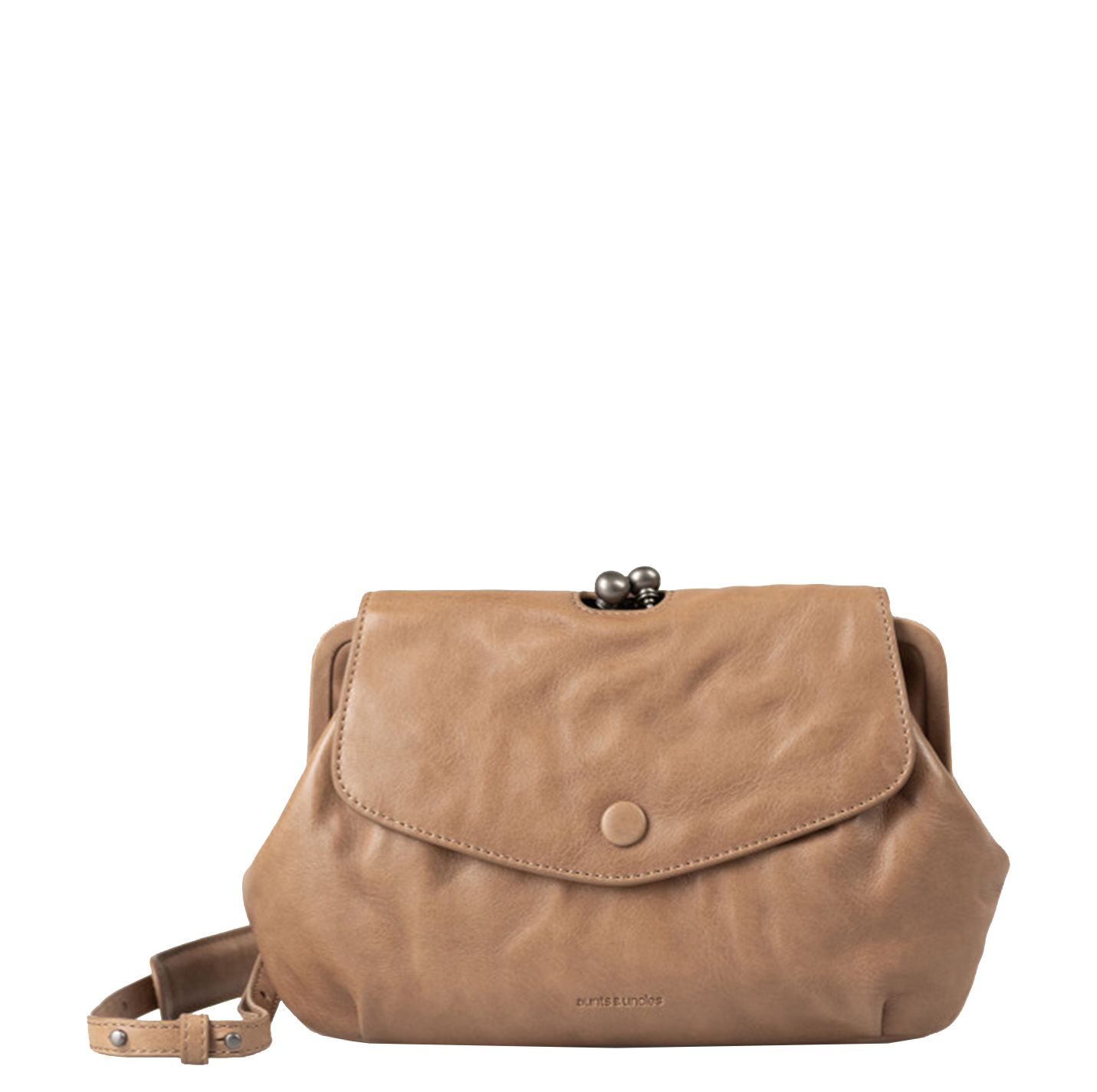 Aunts & Uncles crossbodytas bruin en beige