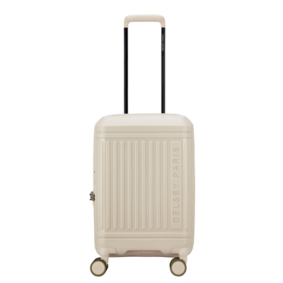 Delsey Lutece Handbagage Spinner 55 cm - Uitbreidbaar 34/37 liter - 55x35x23/25 cm - beige