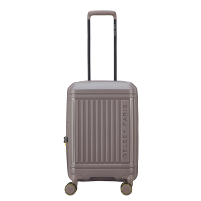 Delsey Lutece Handbagage Spinner 55 cm - Uitbreidbaar 34/37 liter - 55x35x23/25 cm - bruin