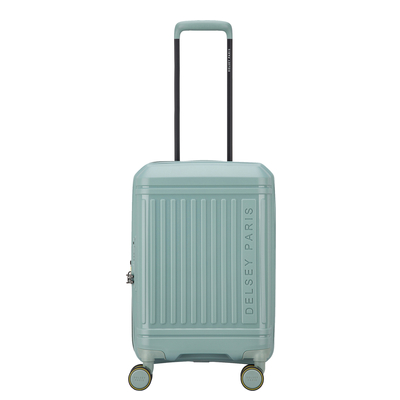 Delsey Lutece Handbagage Spinner 55 cm - Uitbreidbaar 34/37 liter - 55x35x23/25 cm - sage groen