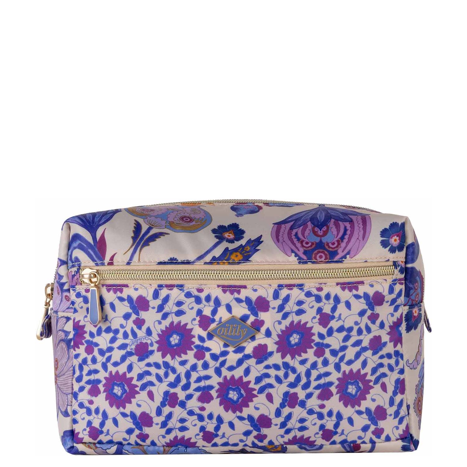Oilily make-up tas beige en multicolor