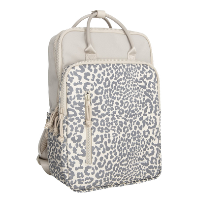 New Rebels Urban Leopard Laptop Rucksack - 15,6" Laptopfach - beige