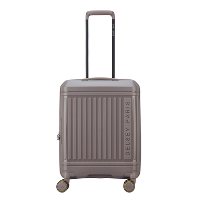 Delsey Lutece Handbagage Spinner 55 cm - Uitbreidbaar 34/39 liter - 55x40x20/23 cm - bruin