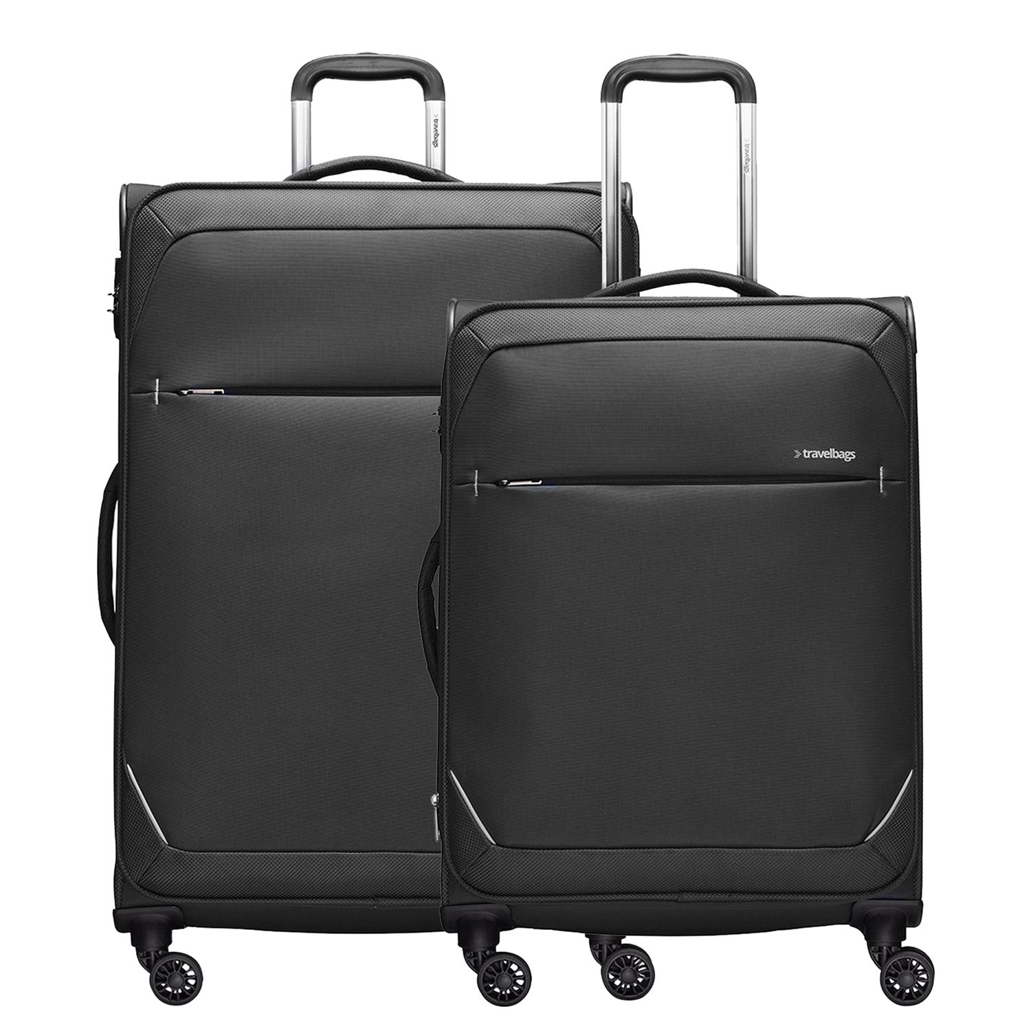 Travelbags Zachte Koffers zwart