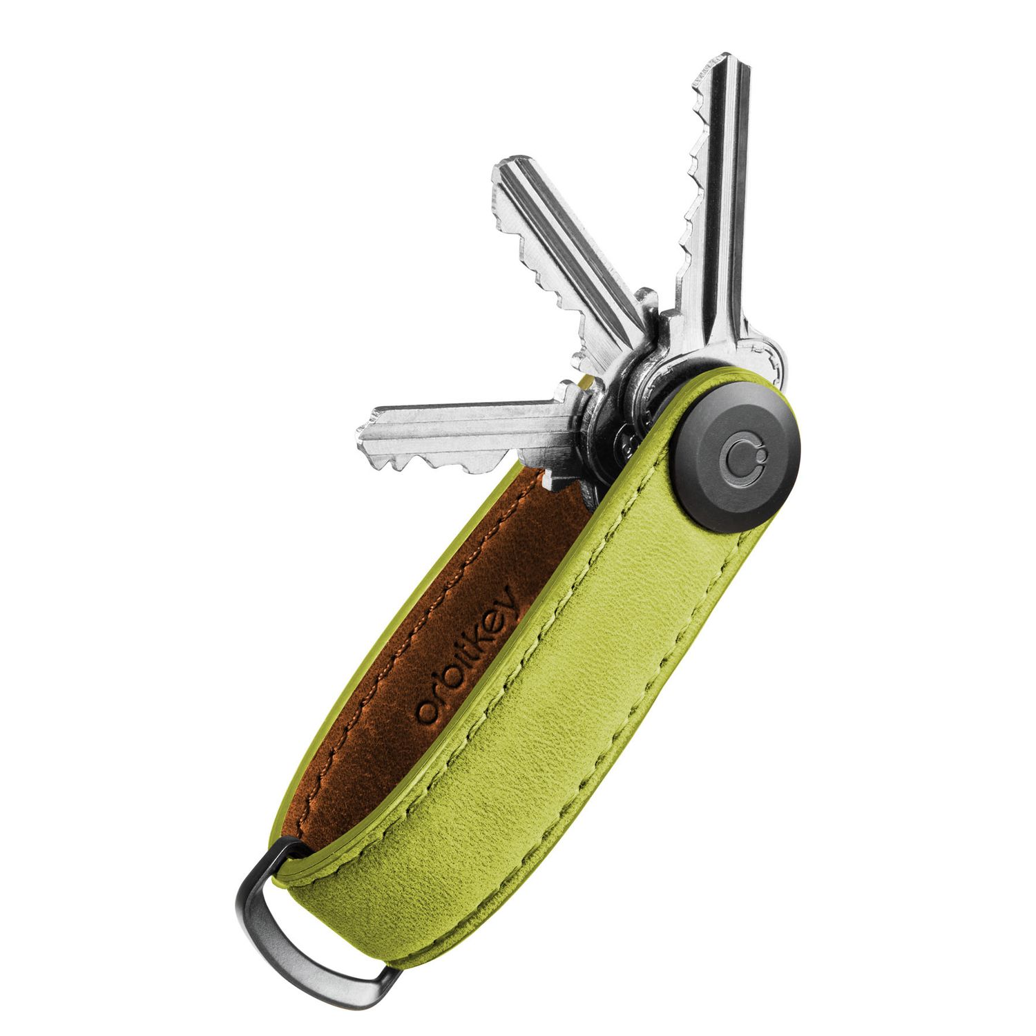 Orbitkey Crazy Horse Sleutel Organizer moss Etui