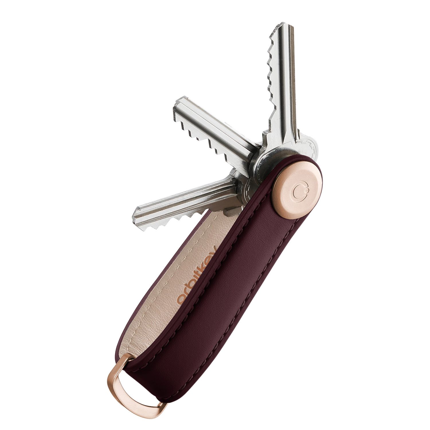 Orbitkey Sleutel Organizer wine Etui