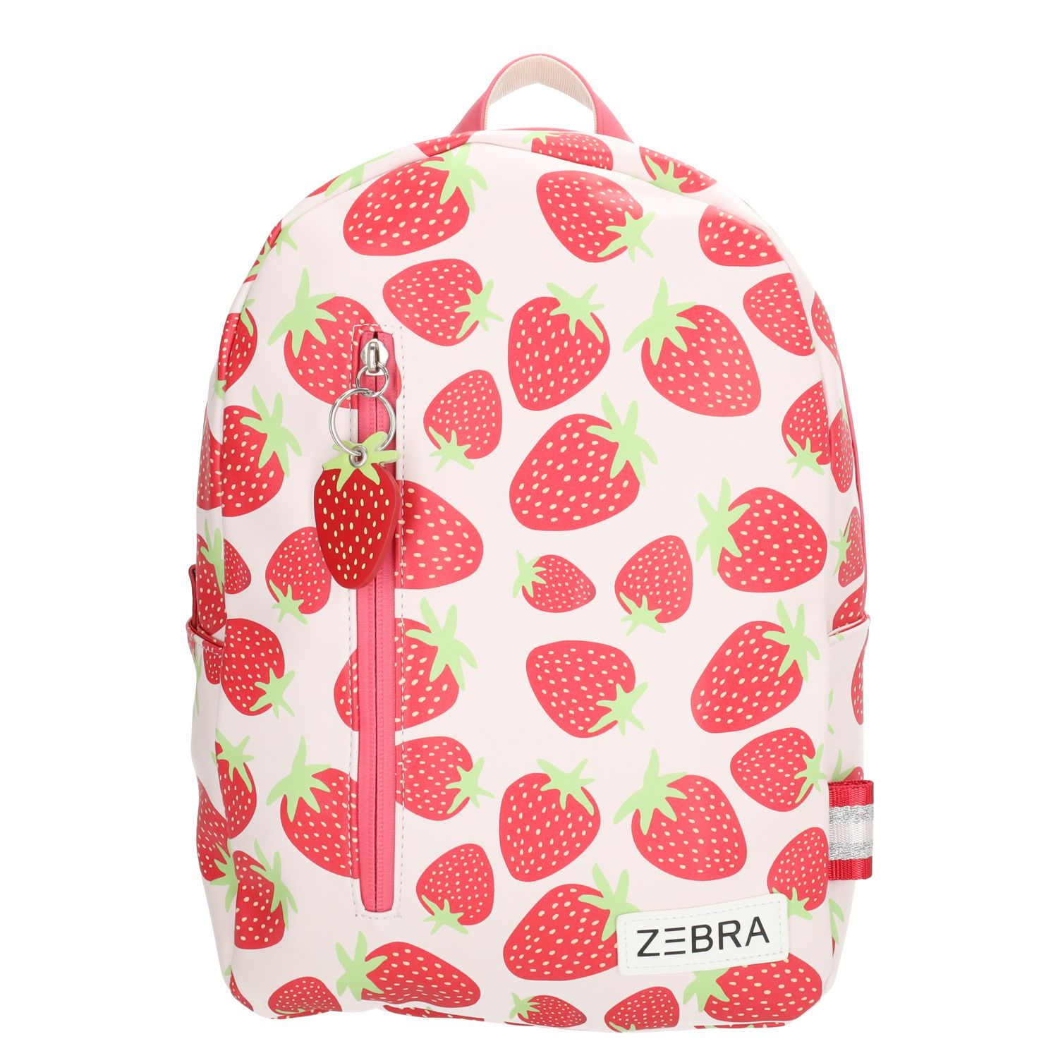 Zebra Trends Lily Kinderrugzak voor meisjes - met borstriem - aardbei schooltas kind