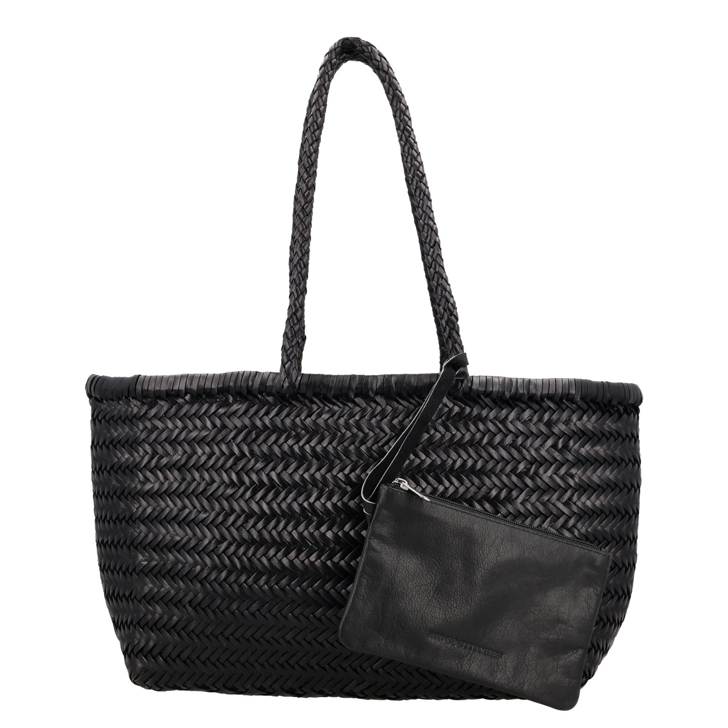 Hide & Stitches Amazone Shopper - met bijpassende clutch - zwart schoudertas dames