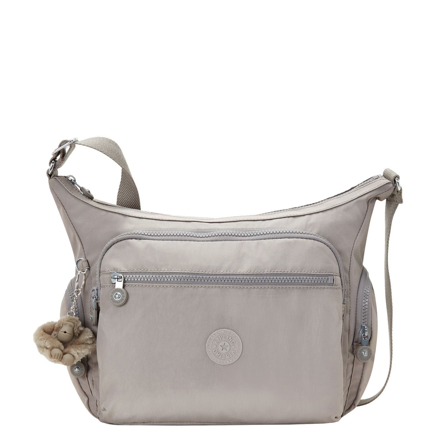 Kipling Gabbie schoudertas grijs