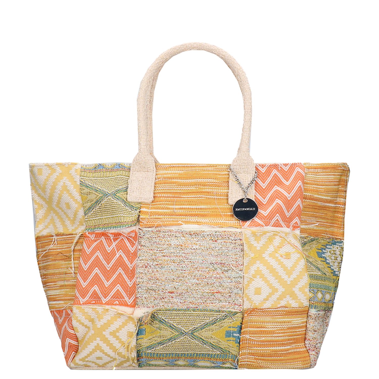 Emily & Noah Janneke Cityshopper Large orange schoudertas dames