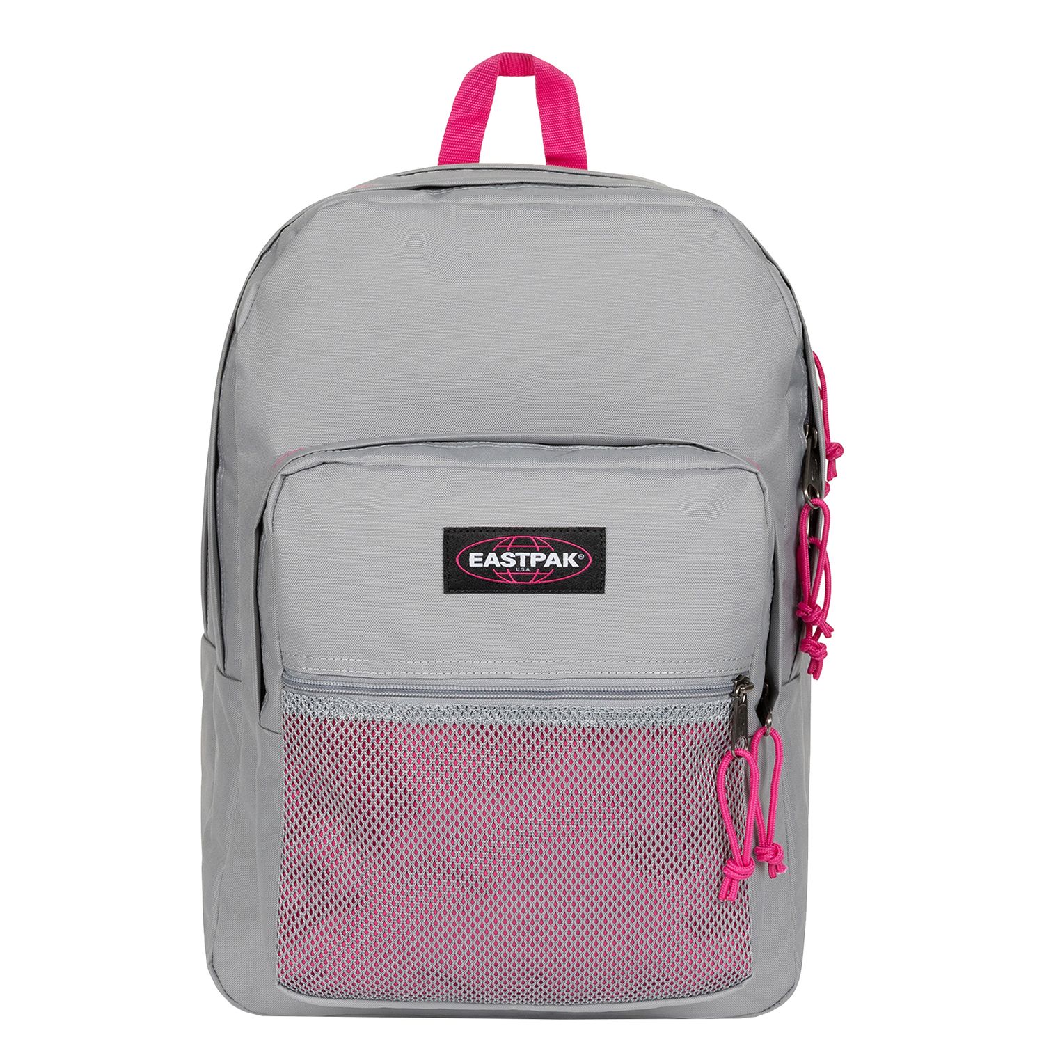 Eastpak Pinnacle Laptop Rugzakken grijs en roze