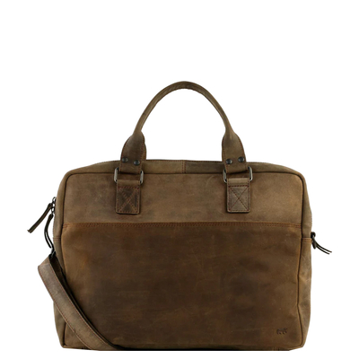 Bear Design Leandro Laptop-Schultertasche - 15" Laptopfach - braun