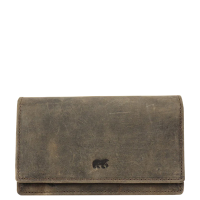 Bear Design Emma Damen-Geldbörse - für 15 Karten - braun