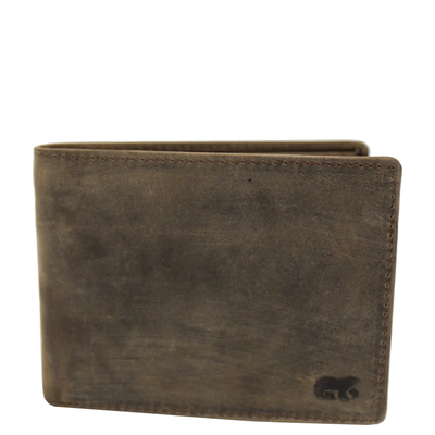 Bear Design Floris Herren-Geldbörse - für 15 Karten - braun