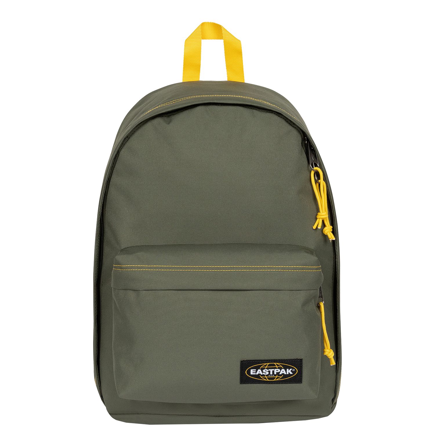 Eastpak Out of Office rugzak khaki, geel en groen