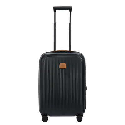 Bric's Taormina Handgepäck Spinner 55 cm - Erweiterbar 42/49 Liter - 55x40x22/26 cm - schwarz