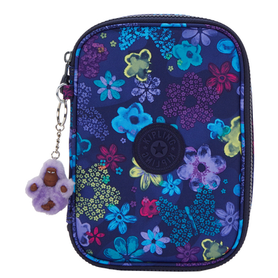 Kipling 100 Pens Etui dark flower stamp
