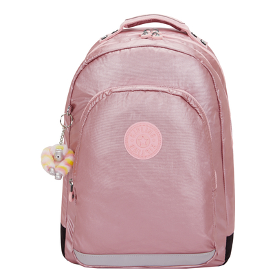 Kipling Class Room Rugzak School - 15" laptopvak - bronze pink metallic