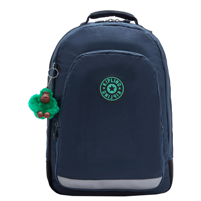 Kipling Class Room Rugzak School - 15" laptopvak - blue green block