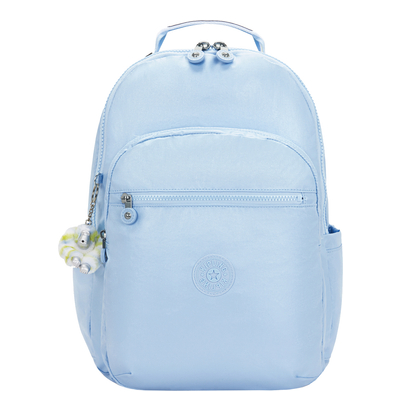 Kipling Seoul College Extra Rugzak School - 15" laptopvak - clear sky metallic