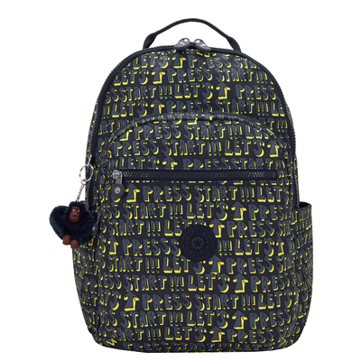 Kipling Seoul College Extra Rugzak School - 15" laptopvak - lets play print