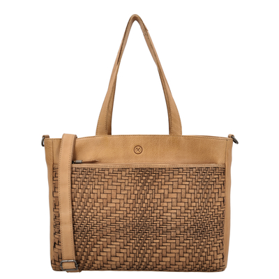 Hide & Stitches Inspired by Illusion Shopper - met afneembare schouderriem - zand