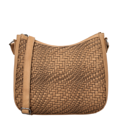 Hide & Stitches Inspired by Illusion Schultertasche sand