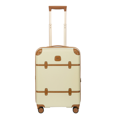 Bric's Taormina Handgepäck Spinner 55 cm - Erweiterbar 42/49 Liter - 55x40x22/26 cm - cream