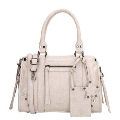 Charm London Berlin Handtas - afneembare schouderriem - creme