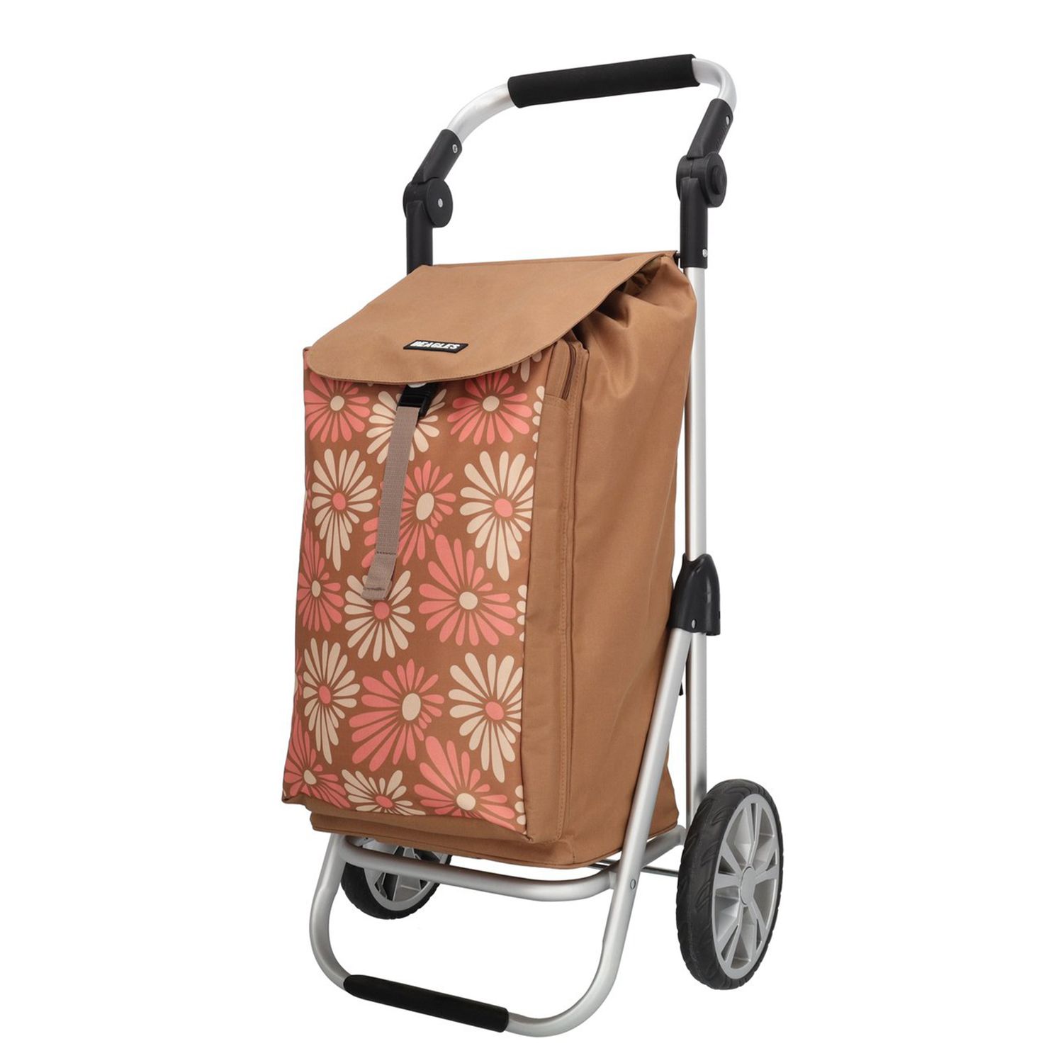 Beagles Alberic Boodschappentrolley flower brown