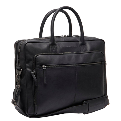 The Chesterfield Brand Tacama Laptop Schoudertas - 16" laptopvak - zwart