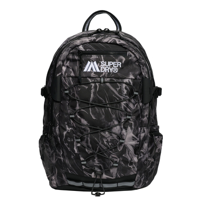 Superdry Outdoor Dagrugzak - 28 liter - woodgrain print black