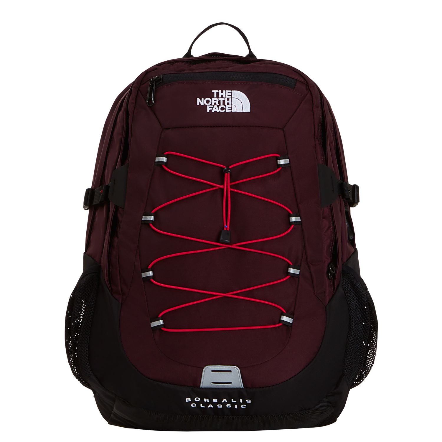 The North Face Borealis Classic Laptop Rugzakken zwart en rood