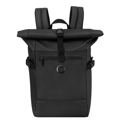 Delsey Element 2.0 Tagesrucksack - mit Rolltop-Verschluss - mit 15.6" Laptopfach - schwarz