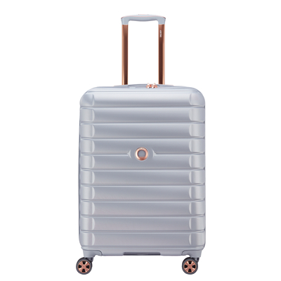 Delsey Shadow 5.0 Spinner 66 cm - Uitbreidbaar 72/80 liter - 66x44x29.5/32.5 cm - platinum