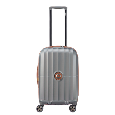 Delsey Carrousel 2 Handbagage Spinner 55 cm - Uitbreidbaar 38/43 liter - 55x35x25/28 cm - zilver