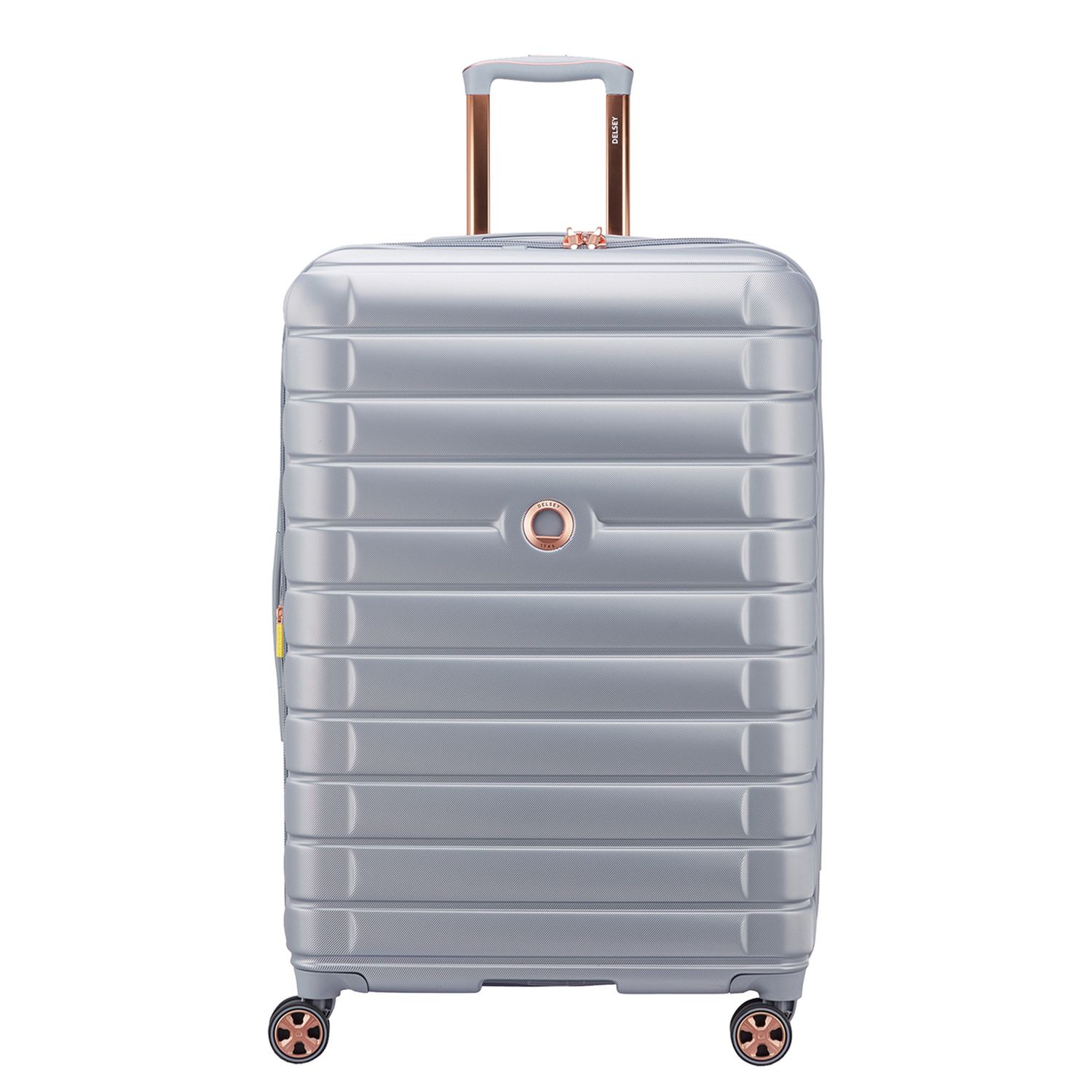Travelbags Delsey Shadow 5.0 Spinner 75 cm - Uitbreidbaar 106/116 liter - 75.5x50x33/36 cm - platinum hardcase koffer aanbieding