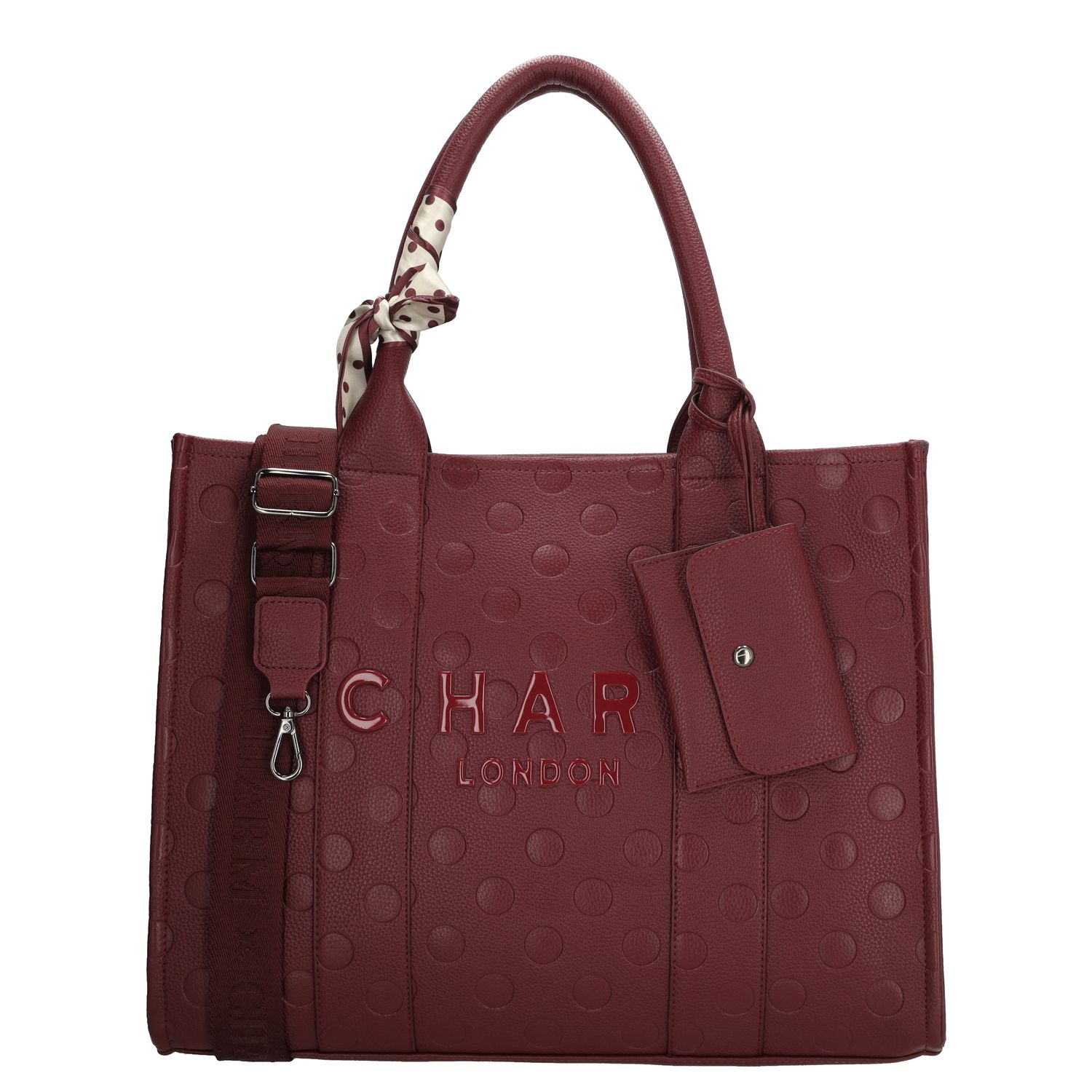 Charm London laptoptas rood