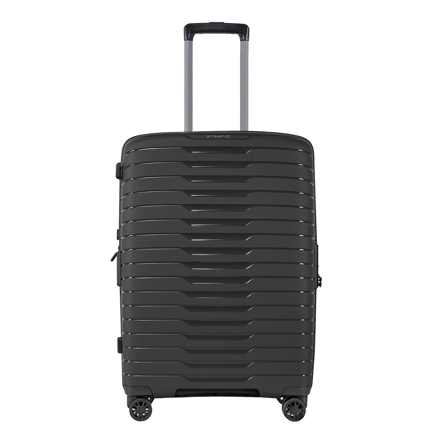 Stratic Novium SL Spinner 65 cm - Uitbreidbaar 65/73 liter - 65x47x24/27 cm - black hardcase koffer lichtgewicht koffer