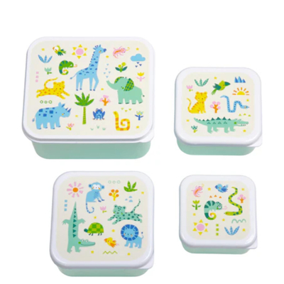 A Little Lovely Company Charlie Lunchbox für Jungen jungle