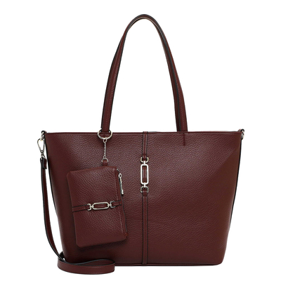 Emily & Noah Lewe Shopper Large - afneembare schouderriem - wine